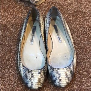 Manolo Blahnik Snakeskin flats